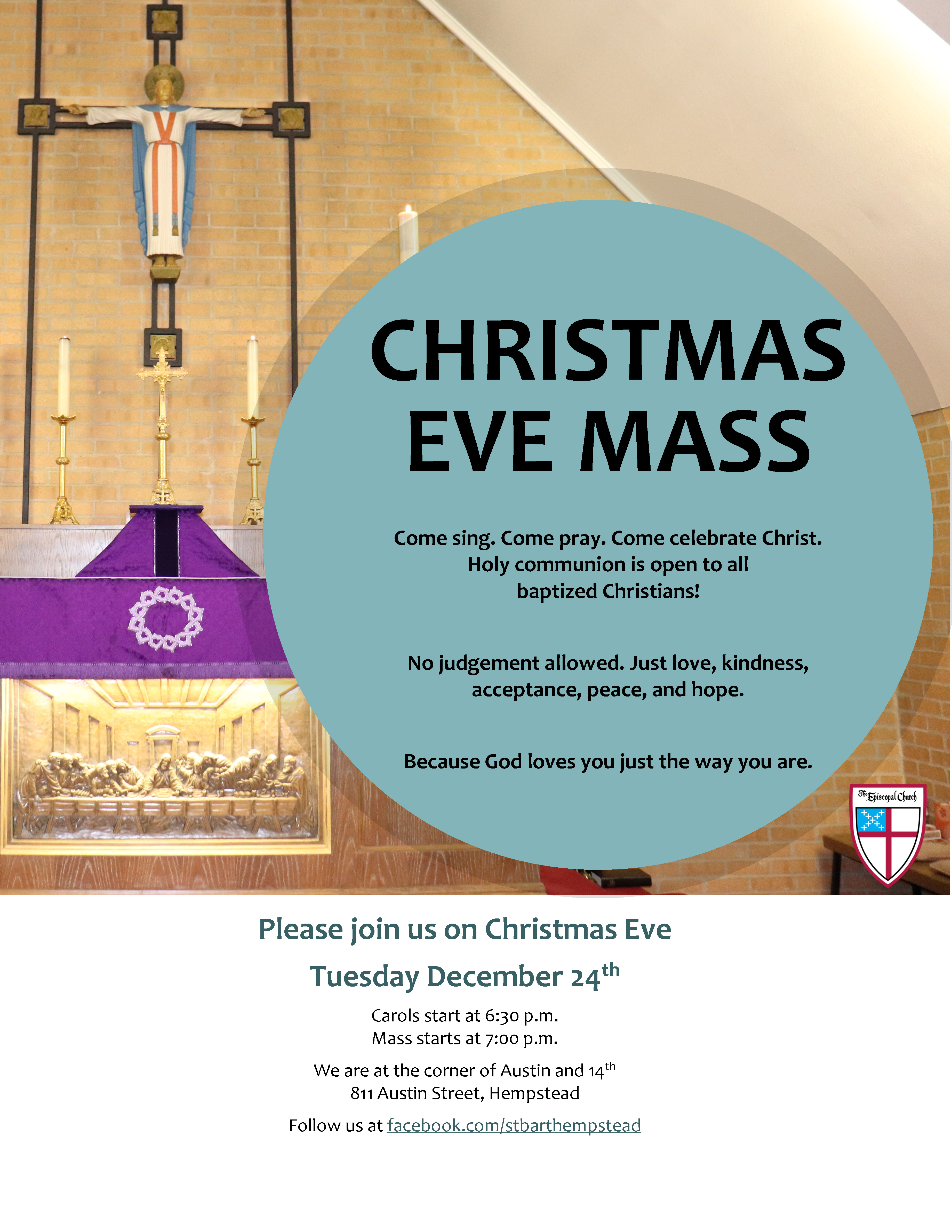 Flyer for Christmas Eve Mass